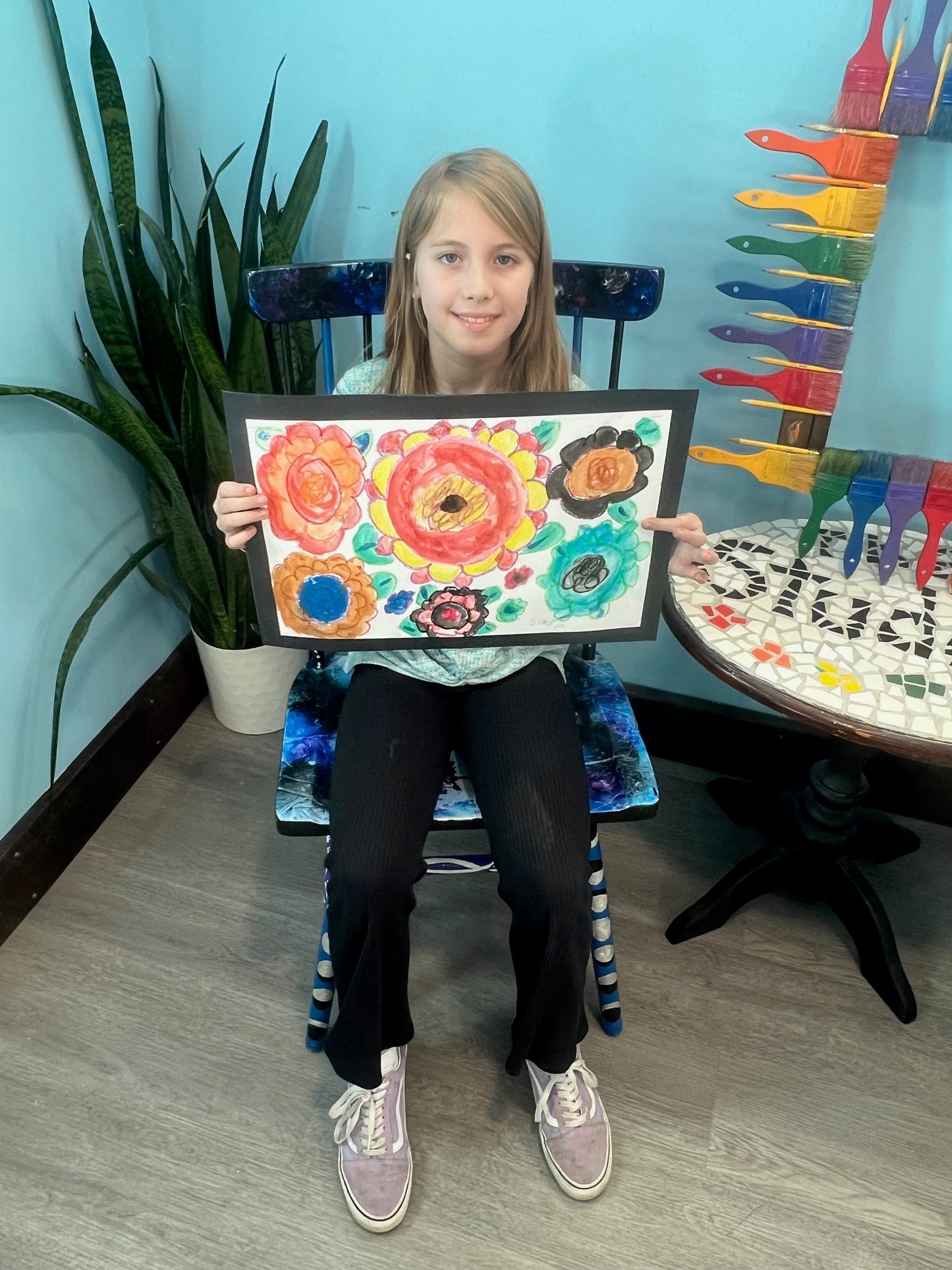 Watercolor Flowers Art Kit