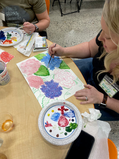 Watercolor Flowers Art Kit